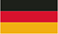 Tysk flag, hyperlink til tysksproget hjemmeside og webhop i Tyskland